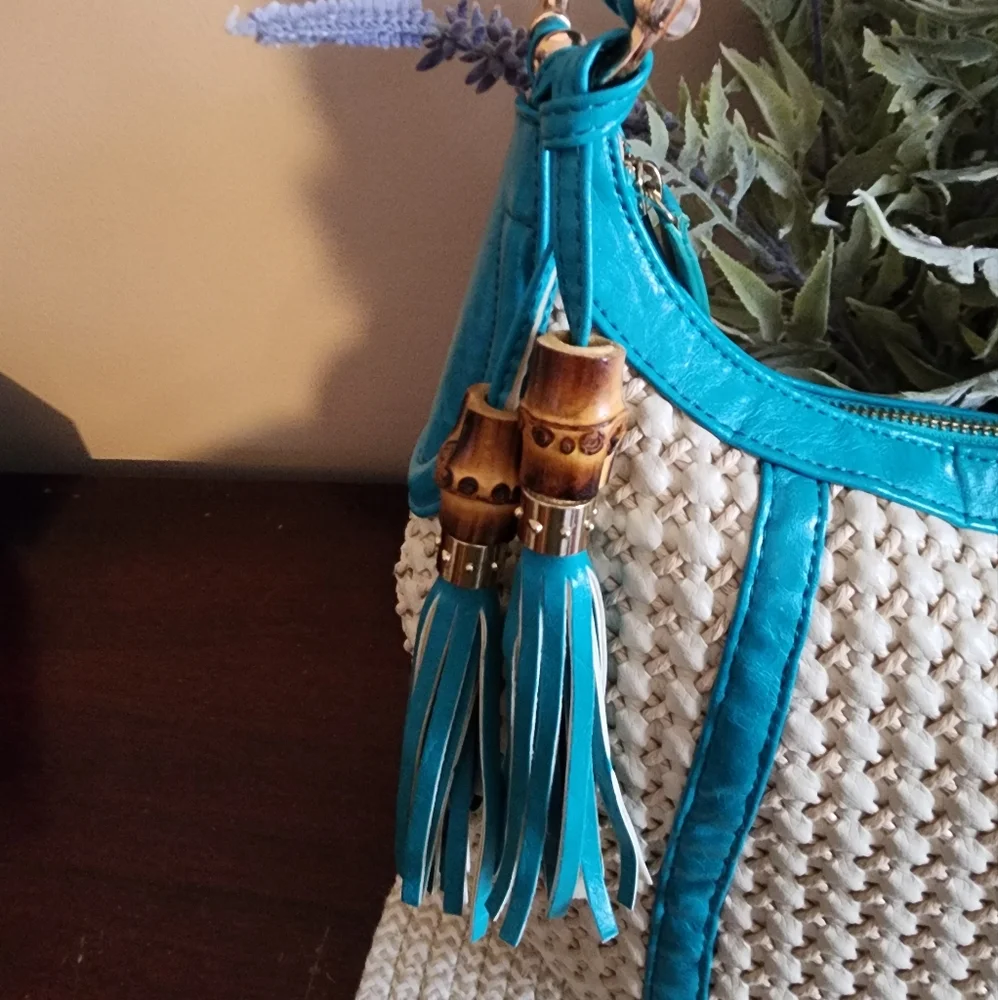 Big Buddha® Woven Hobo Shoulder Bag